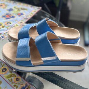 Vionic Brandie Blue Quilted Sandals–NWOT –Platform, Comfort,  Orthotic, Stylish